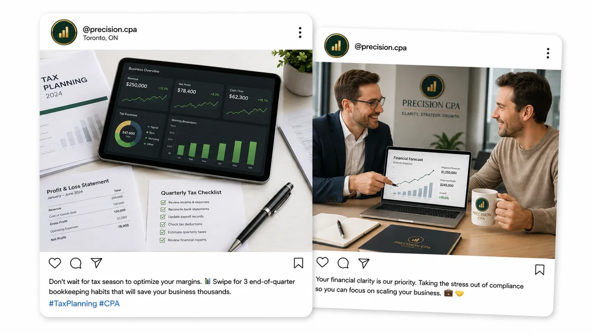 Chartered Accountants, CPAs & Tax Firms Social Media Showcase